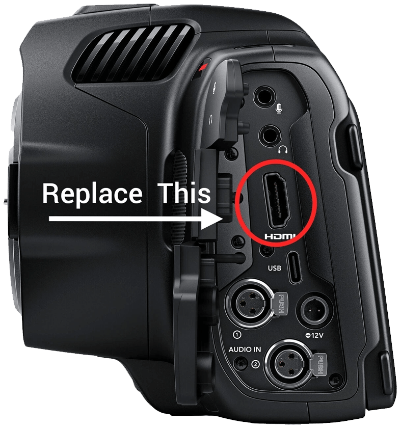 Blackmagic Pocket Cinema Camera HDMI Port Repair